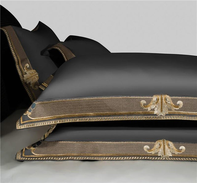 Grigio Premium Embroidered Duvet Cover Set