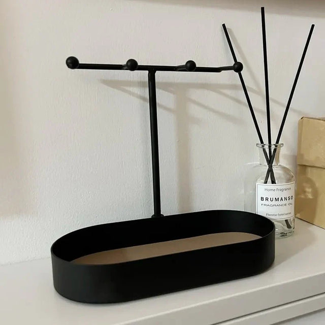 Small Hallway Organiser Tray - Eco-Friendly Metal Style