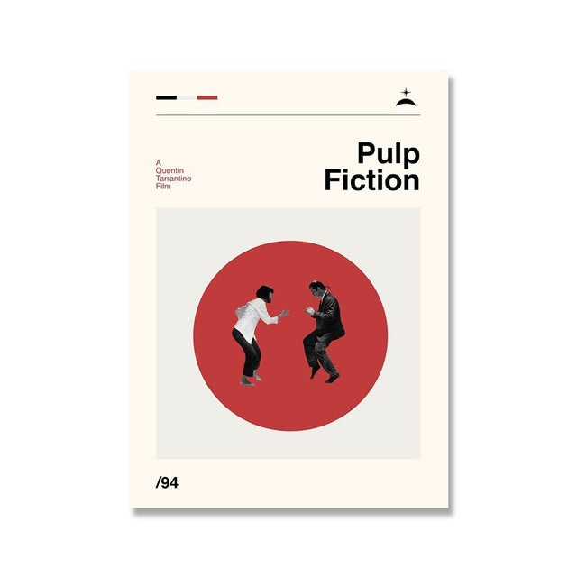 Iconic Films Retro Wall Art Canvas Posters - Unframed Decor