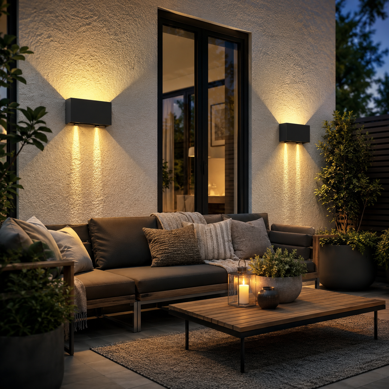 Up Down Outdoor Wall Light, Waterproof LED Garden Wall Light