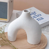 Irregular Minimalist Ceramic Vase Set for Modern Decor