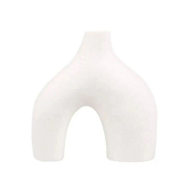 Irregular Minimalist Ceramic Vase Set for Modern Decor