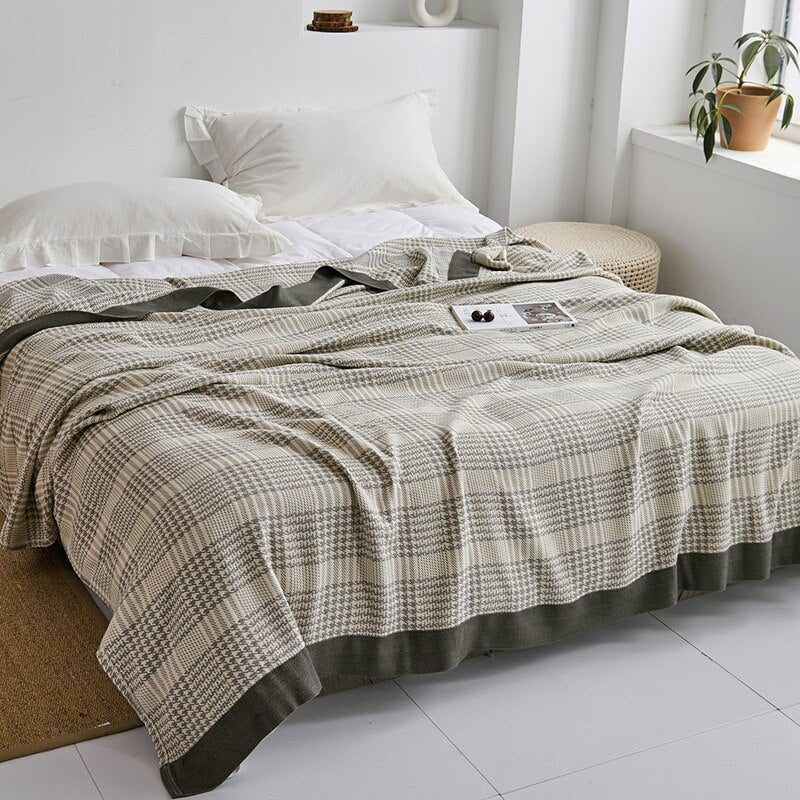 Japanese Soft Throw Blanket for Cozy Home Comfort