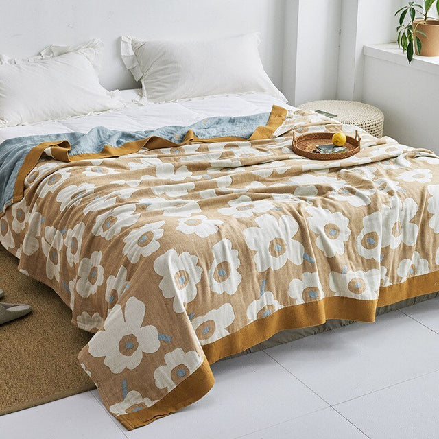 Japanese Soft Throw Blanket for Cozy Home Comfort