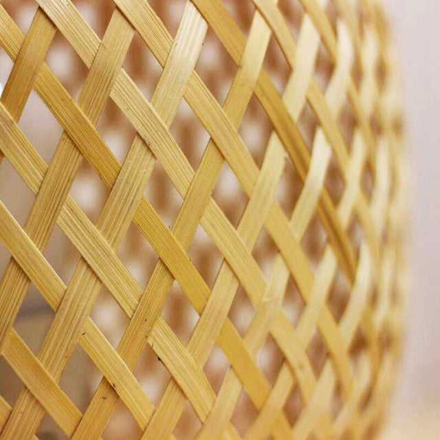 Bamboo Ball Bedside Lamp - Natural Woven Design Light