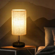 Scandinavian Style Bedside Lamp With Charger And Touch Control