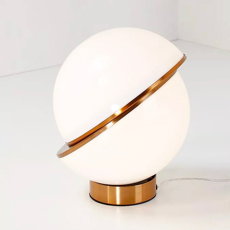 Golden Ball Design Bedside Lamp with USB Rechargeable Feature