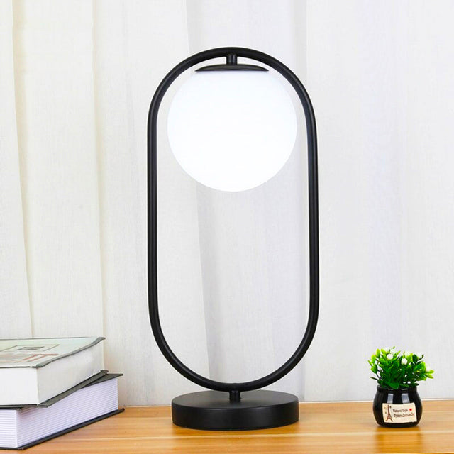 Design Moon Ball Bedside Lamp - Chic Glass Glow Light