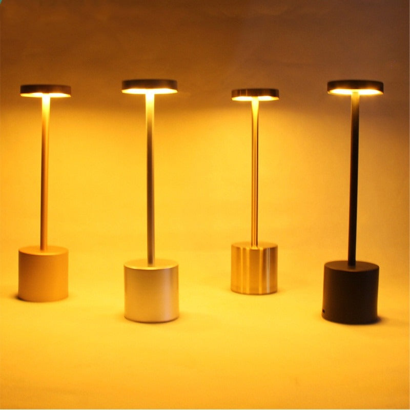 Modern Design Rechargeable Bedside Lamp With LED Light