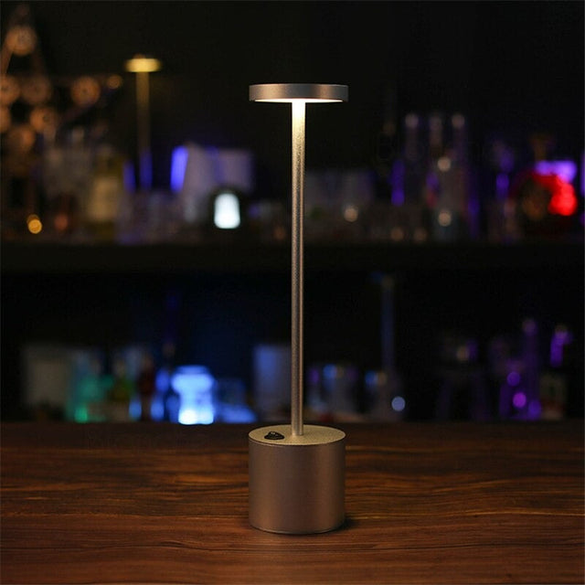 Modern Design Rechargeable Bedside Lamp With LED Light