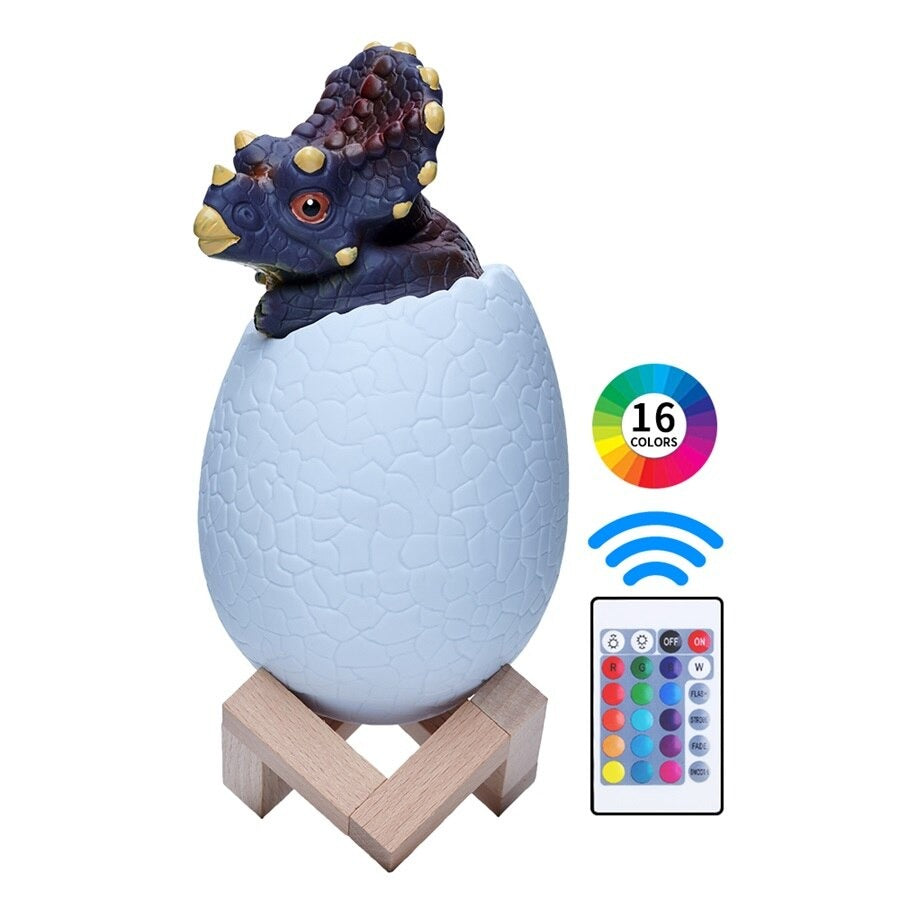 Dinosaur Bedside Lamp for Children with 16 Color Options