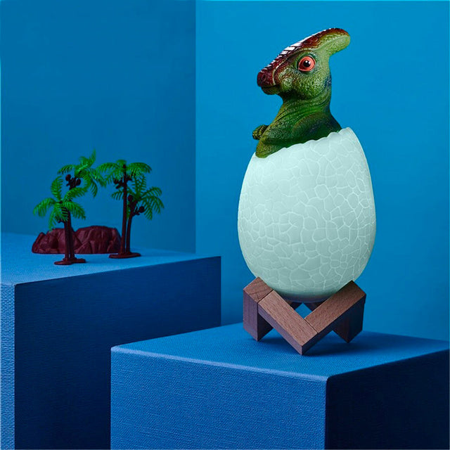 Dinosaur Bedside Lamp for Children with 16 Color Options