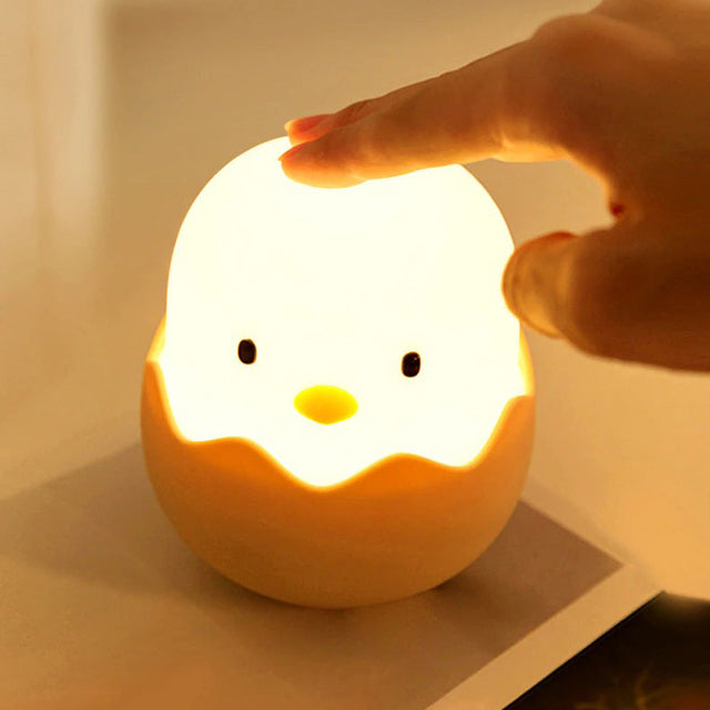 Egg-Shaped Bedside Lamp for Children - Color Changing Night Light