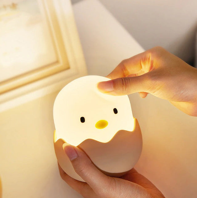 Egg-Shaped Bedside Lamp for Children - Color Changing Night Light