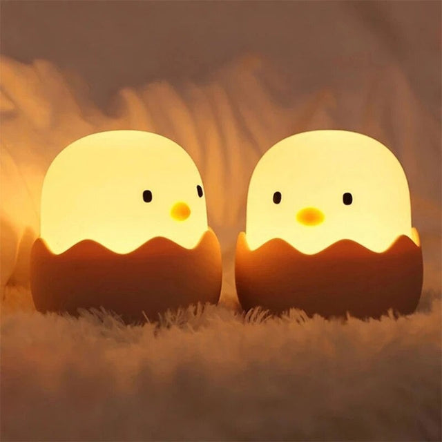 Egg-Shaped Bedside Lamp for Children - Color Changing Night Light