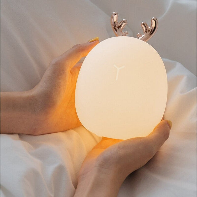 Cordless Silicone Children's Bedside Lamp with Cute Design