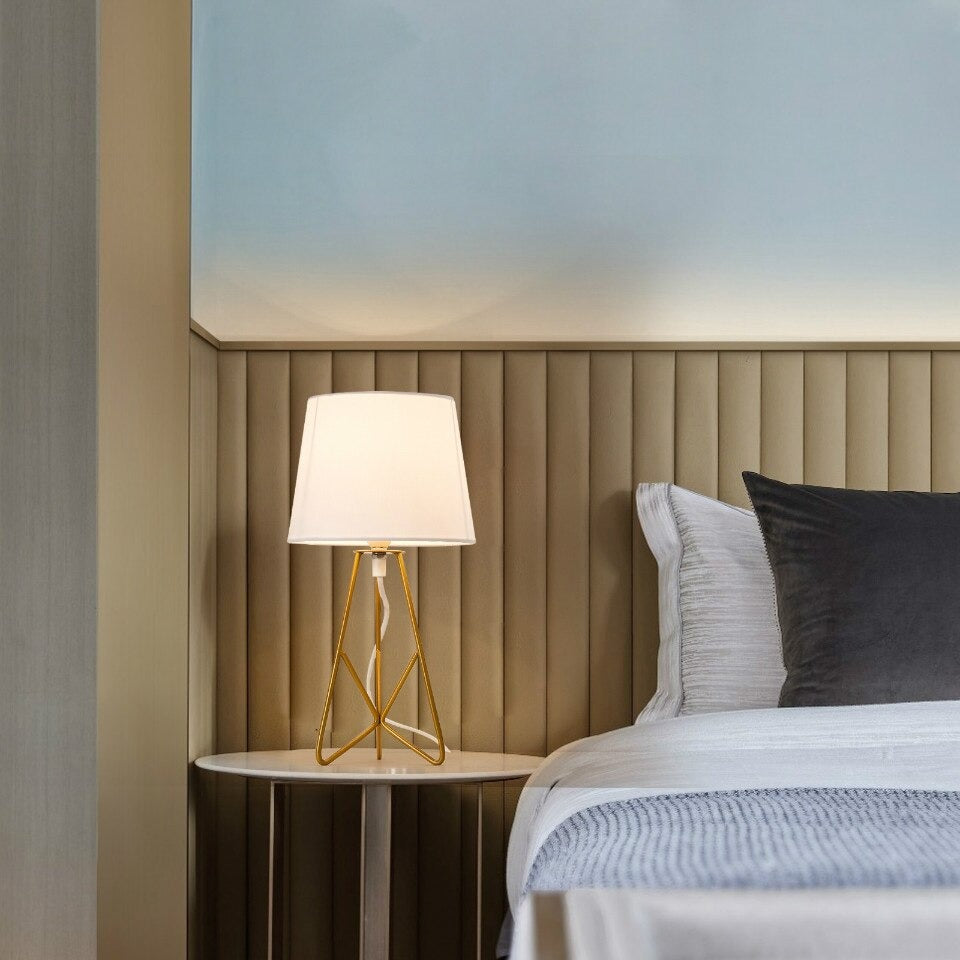 Industrial Bedside Lamp with Colorful Beads and Soft Light