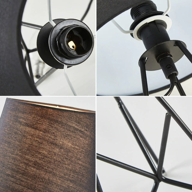 Industrial Bedside Lamp with Colorful Beads and Soft Light