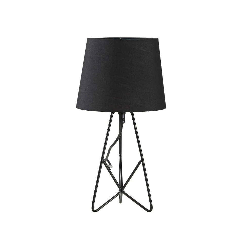 Industrial Bedside Lamp with Colorful Beads and Soft Light