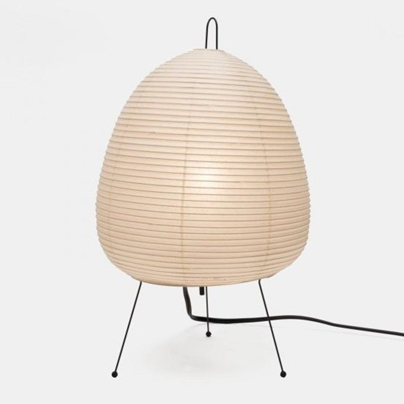 Akari Japanese Bedside Lamp with Paper Shade, Zen Style