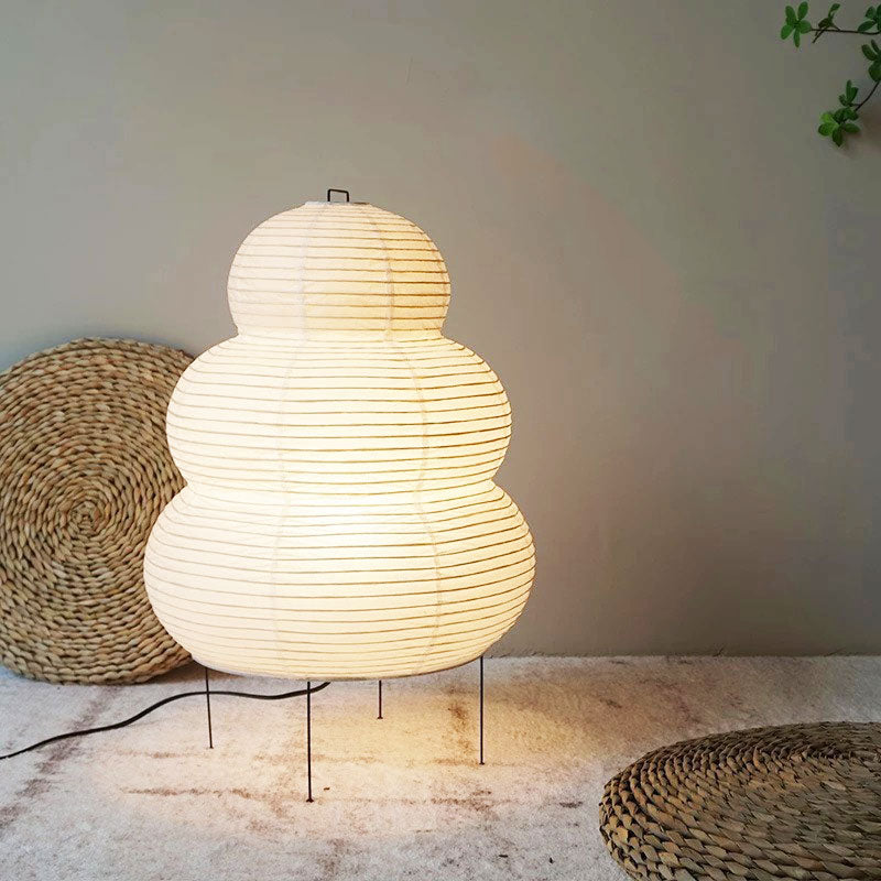 Yong Style Japanese Akari Paper Bedside Lamp Vintage Design