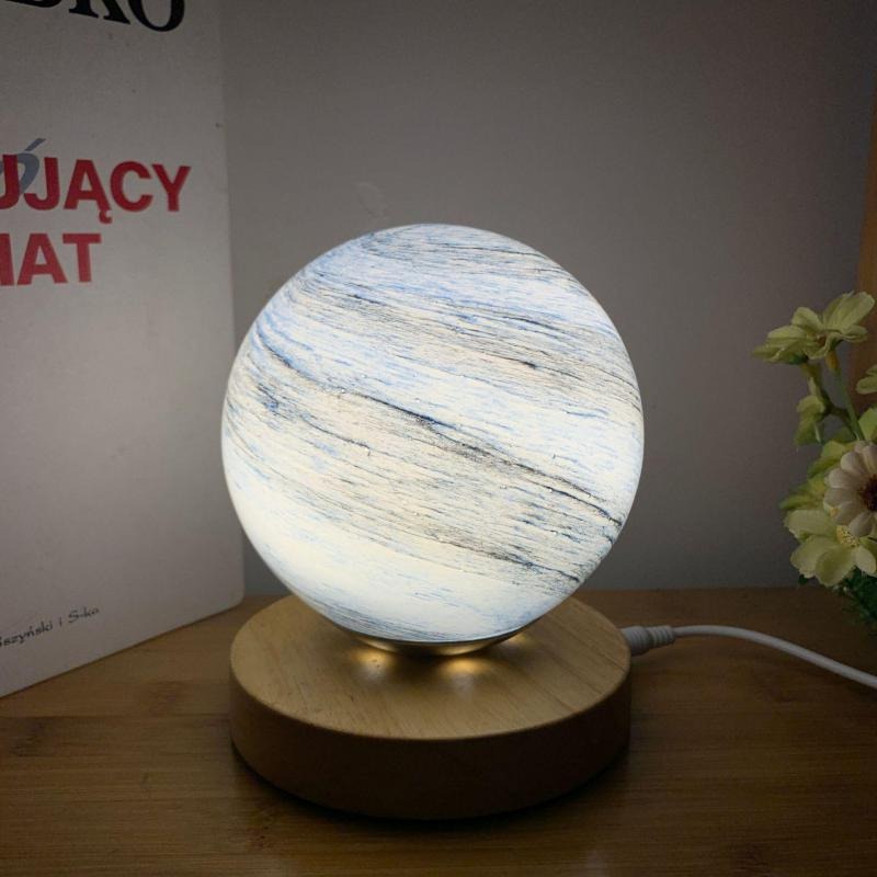 Planet LED Bedside Lamp - Modern Book-Shaped Design