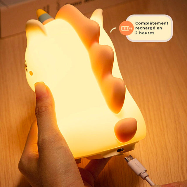 Touch-Sensitive Unicorn Bedside Lamp Cordless Design