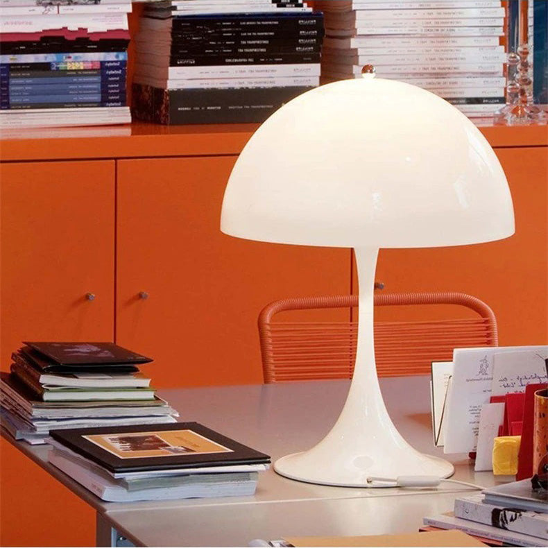 Modern Mushroom Shaped Bedside Lamp with LED Touch Control