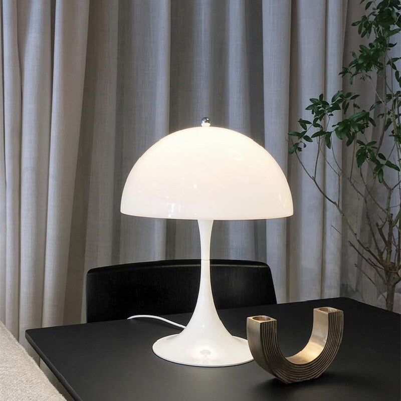 Modern Mushroom Shaped Bedside Lamp with LED Touch Control