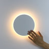 Minimalist Circular Wall Bedside Lamp with Touch Sensor