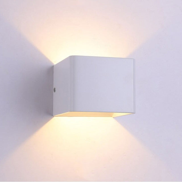 Cubic Wall Bedside Lamp LED Minimalist Design for Bedroom