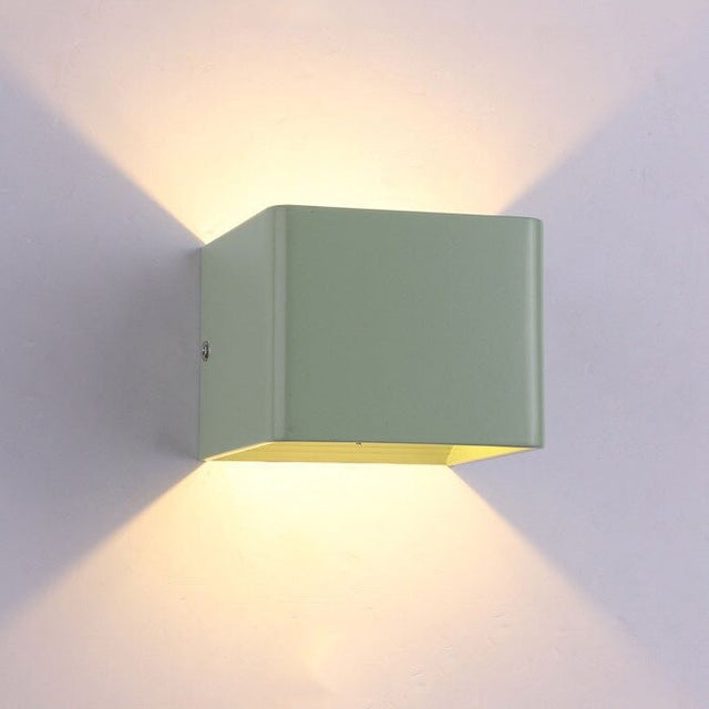 Cubic Wall Bedside Lamp LED Minimalist Design for Bedroom