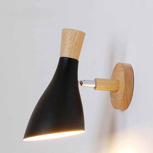 Scandinavian Design Wall Bedside Lamp with Touch Control