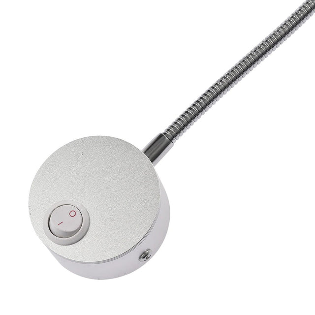 Round LED Wall Bedside Lamp with Flexible Design and Soft Light