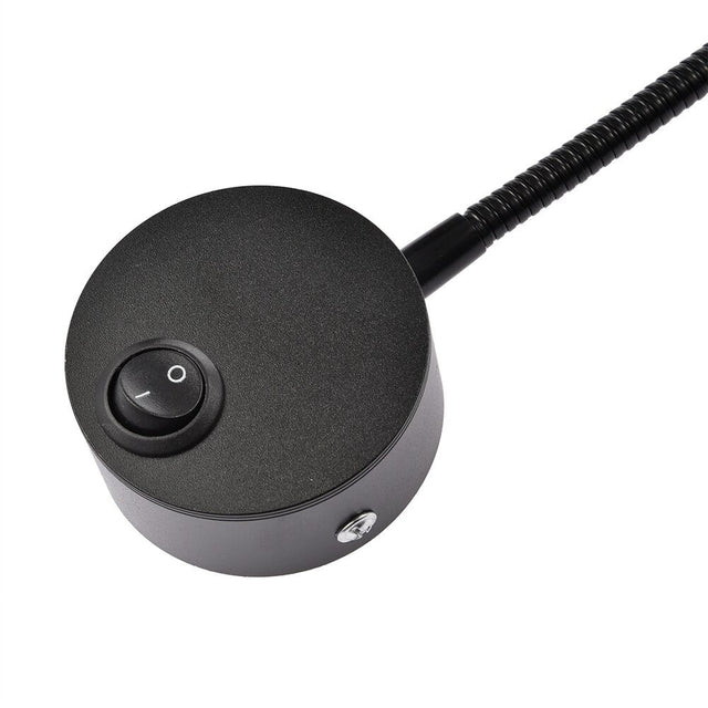 Round LED Wall Bedside Lamp with Flexible Design and Soft Light