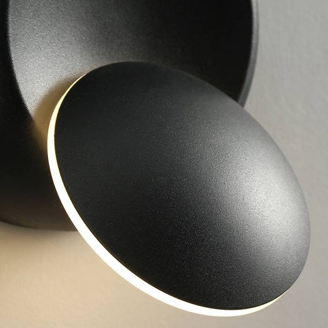 Rotating LED Wall Bedside Lamp with Retro Aluminum Design