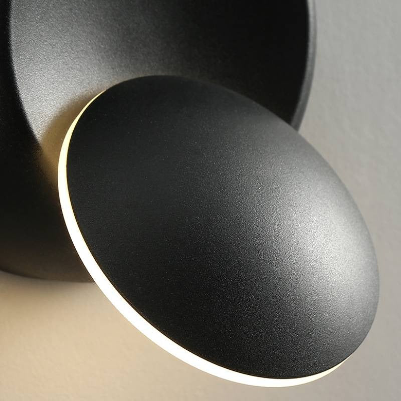 Rotating LED Wall Bedside Lamp with Retro Aluminum Design