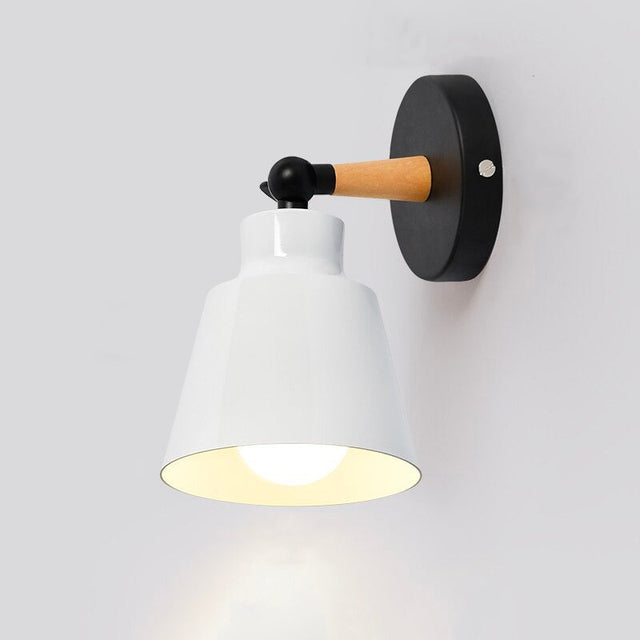 Scandinavian Metal Wall Bedside Lamp with Touch Control