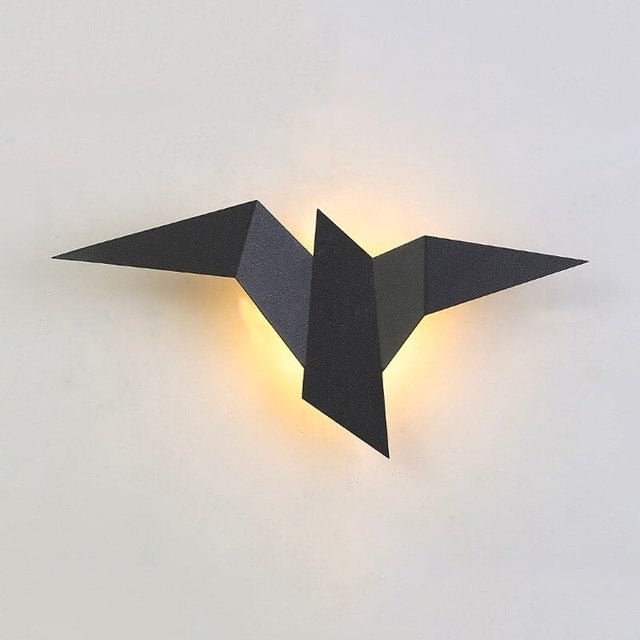 Metal Birds Wall Bedside Lamp with Touch Control and Colors