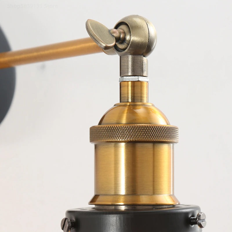 Vintage Glass Wall Bedside Lamp in Classic Design