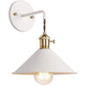 Vintage Metal Wall Bedside Lamp with Retro Bell Shade