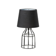 Black Metal Retro Bedside Lamp with Vintage Industrial Design