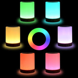 Cordless Touch-Sensitive Bedside Lamp With 6 Colors