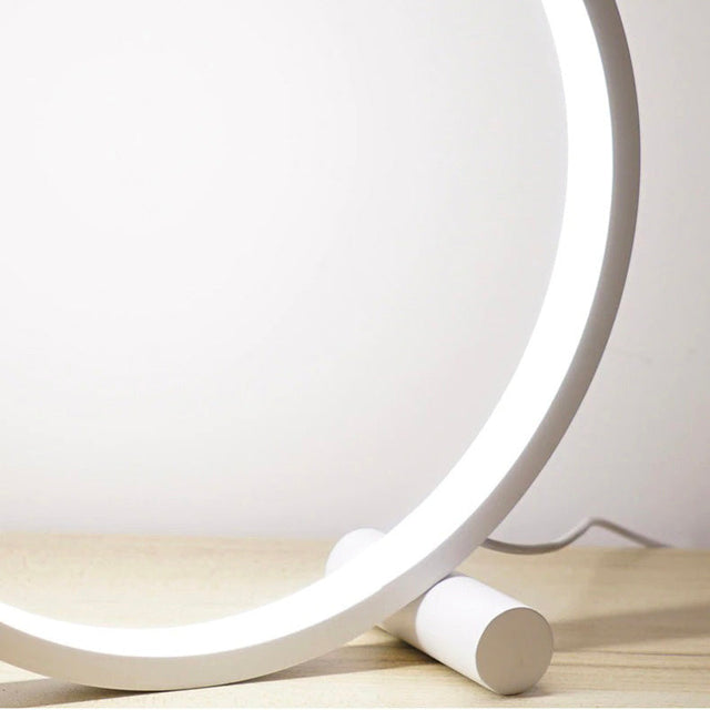 Modern Circular Touch-Sensitive Bedside Lamp with LEDs