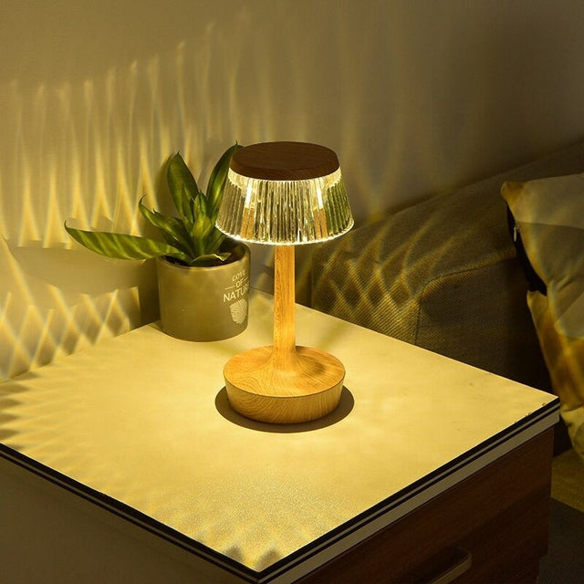 Vintage LED Touch-Sensitive Bedside Lamp with 3 Color Options
