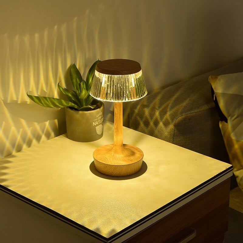 Vintage LED Touch-Sensitive Bedside Lamp with 3 Color Options