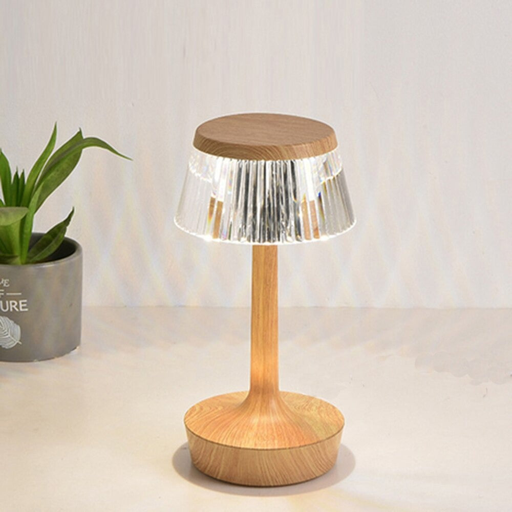 Vintage LED Touch-Sensitive Bedside Lamp with 3 Color Options