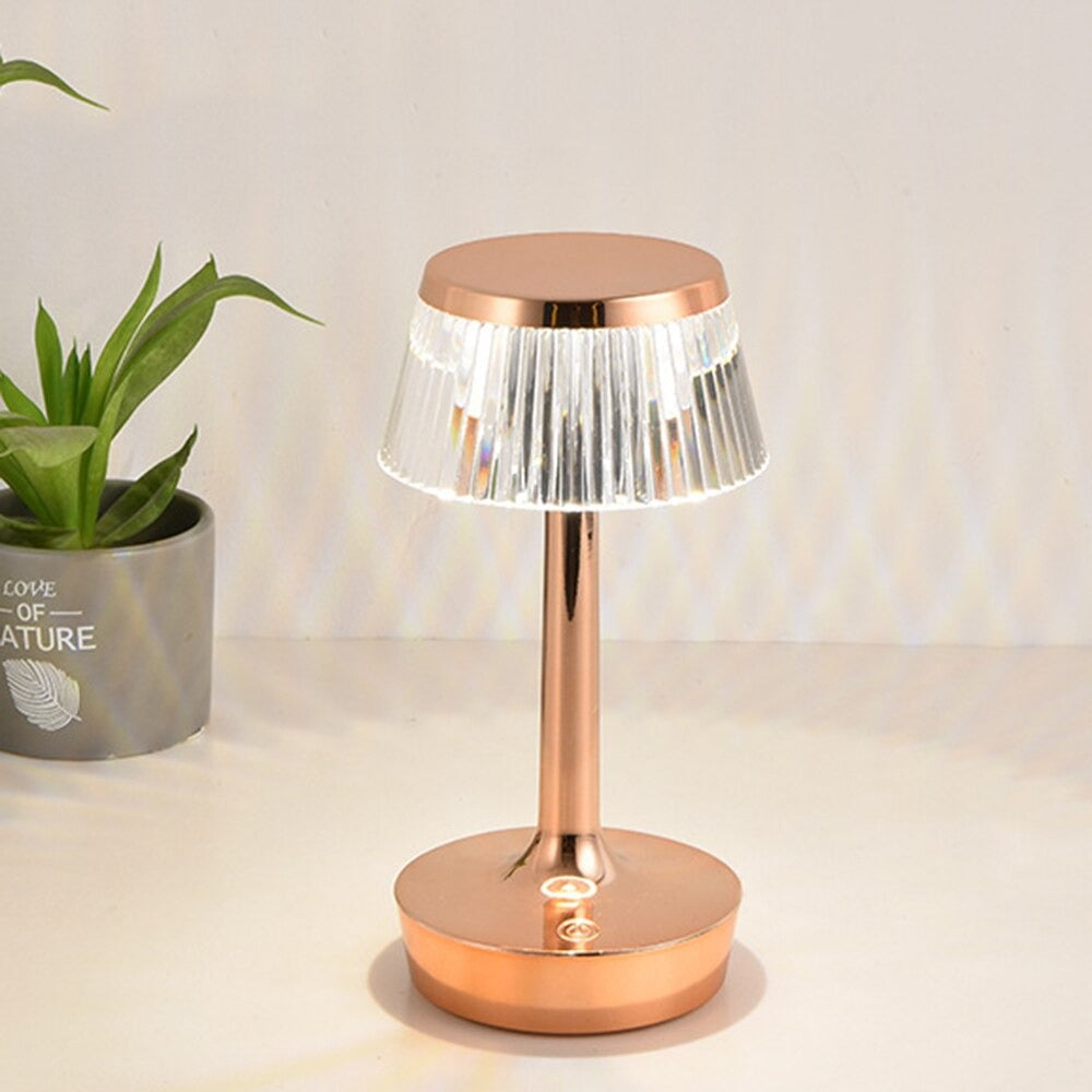 Vintage LED Touch-Sensitive Bedside Lamp with 3 Color Options