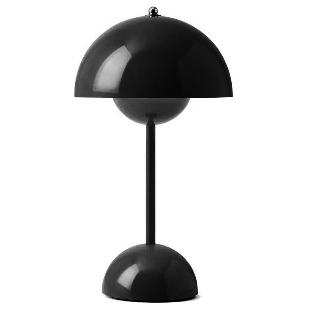 Vintage Mushroom Bedside Lamp with Metal Structure