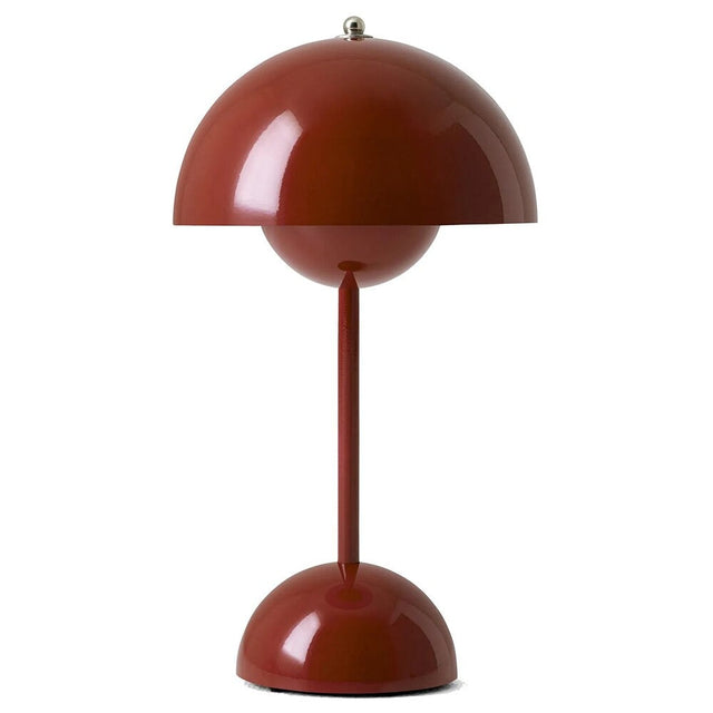 Vintage Mushroom Bedside Lamp with Metal Structure